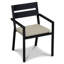 Pacifica Dining Arm Chair - White - Canvas Flax-404773876-404773873