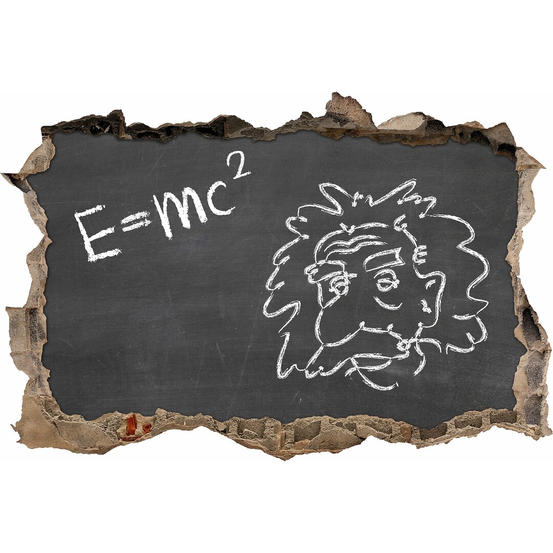 Wandtattoo Albert Einstein E=m*c²