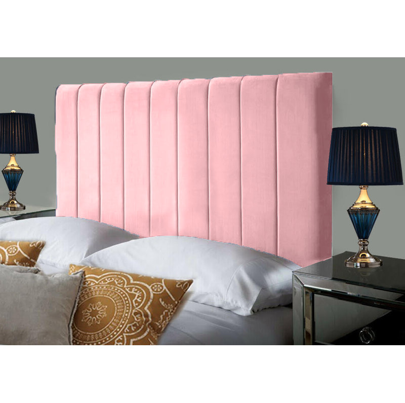 Upholstered Headboard, Single (3'), Pink