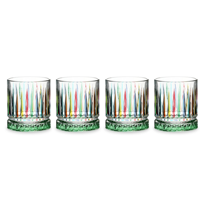 Waterside 4pk Rainbow Tumbler Glassware