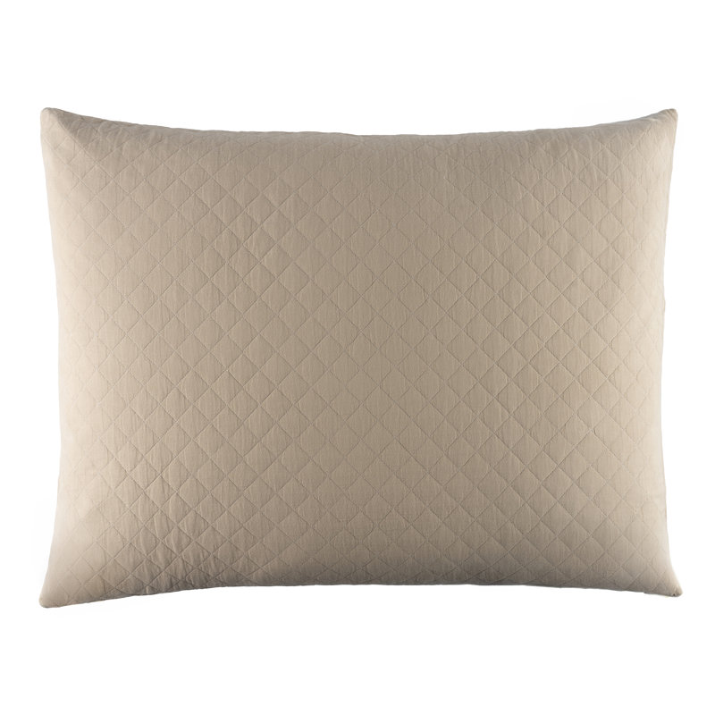 100% Cotton Hand Woven Sham, Dutch Euro Sham, Light Green