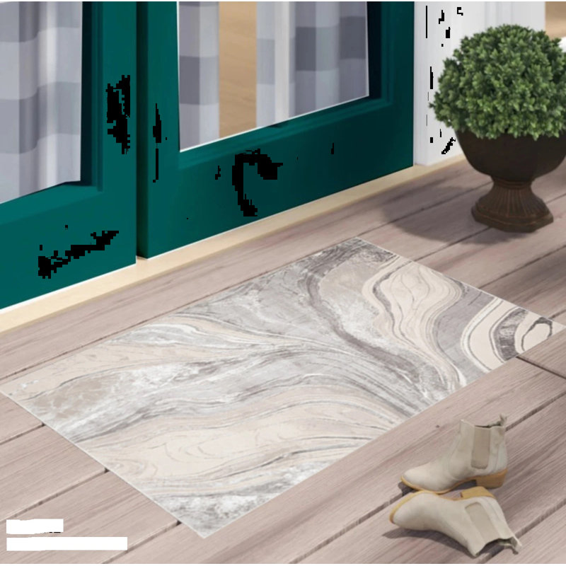 Abstract Area Rug, Rectangle 60 x 110 cm
