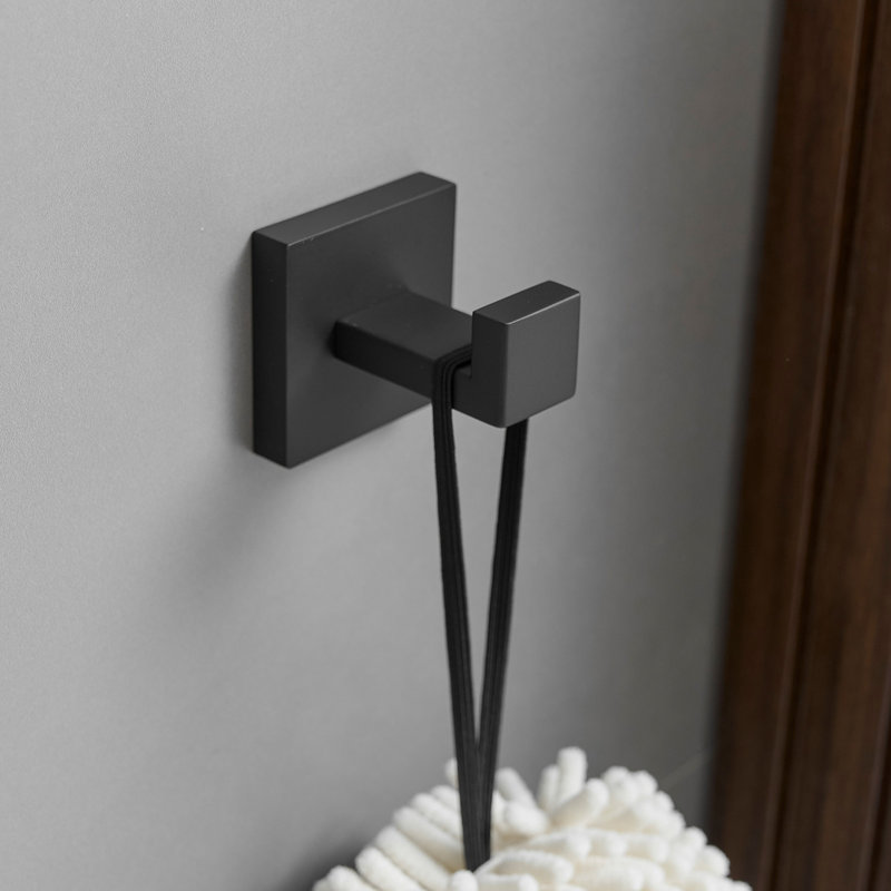 Matte Black Stainless Steel 4-Piece Bathroom Hardware Set