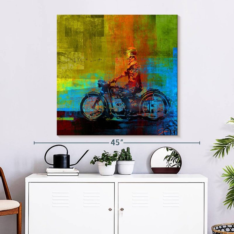 Mehar Motorcycle, 33" H x 33" W