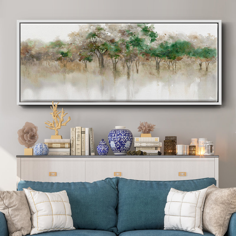 Subtil Meadow Reflections - Toile encadrée, H 20 po x l 50 po