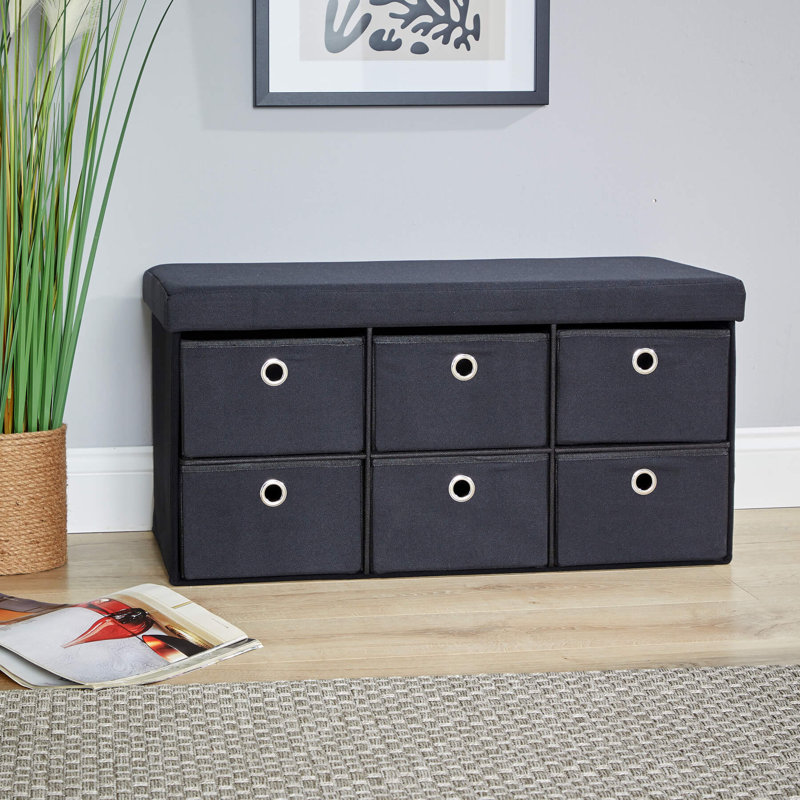 Sayden Wide 6 Drawer Storage Ottoman
