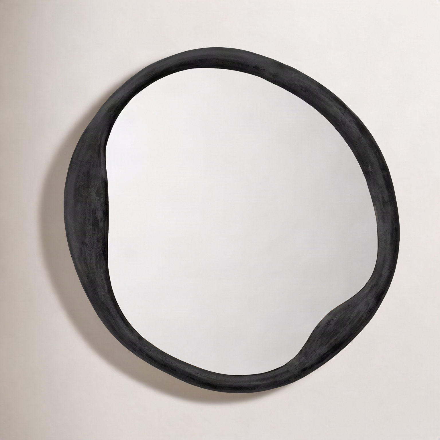 Organic 35" Accent Mirror, Black