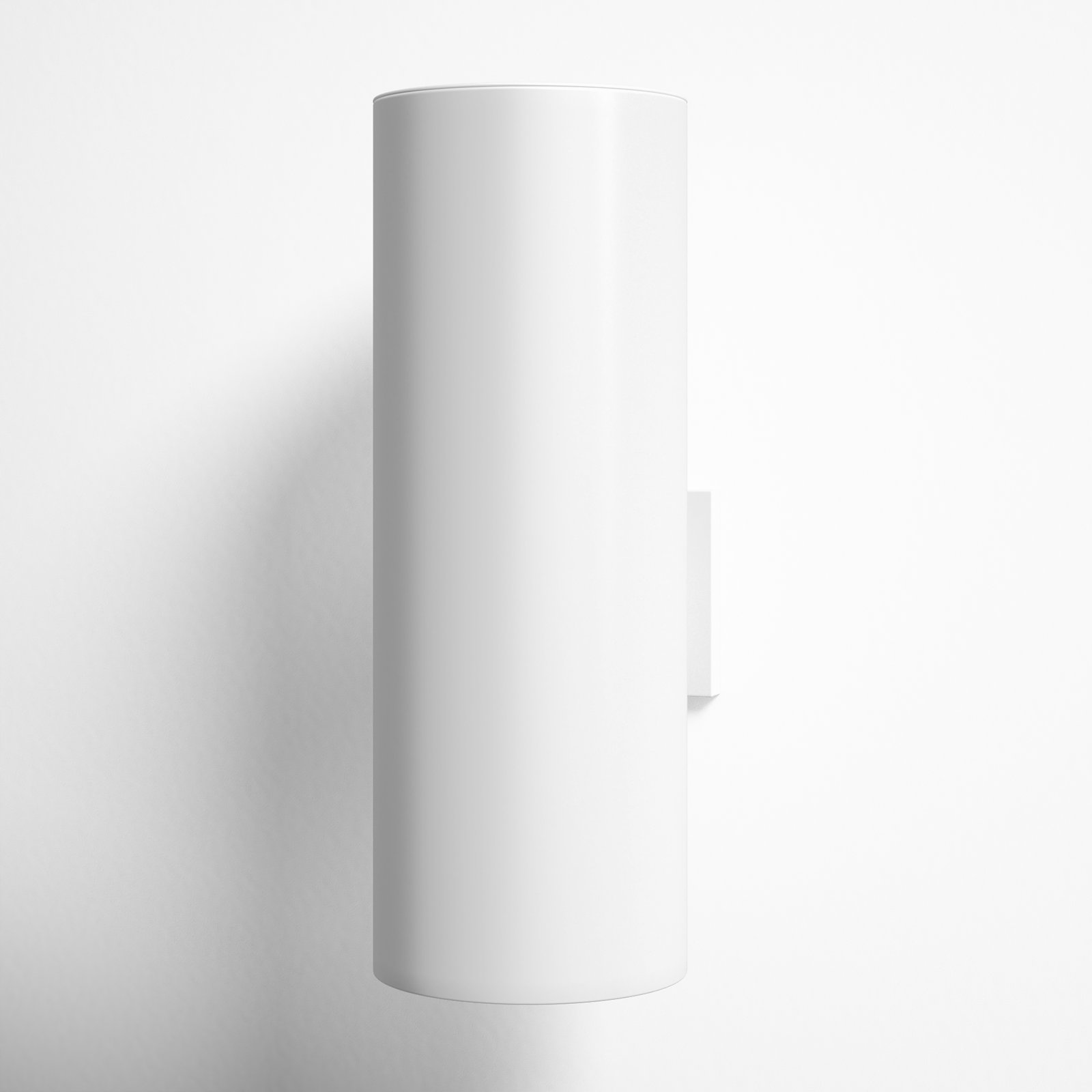 Dylan Integrated LED Outdoor Armed Sconce, 14.25" H x 5.125" W x 5.125" D, White