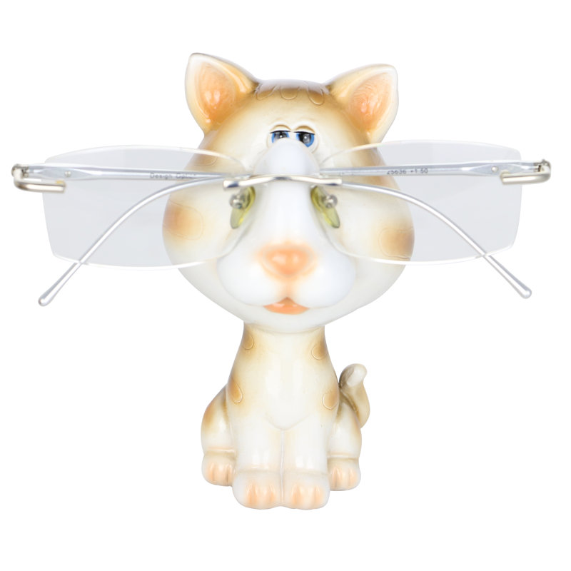 Figurine fantaisiste pour porte-lunettes pour chat animal Labarge