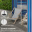 Parasol de plage portatif 5,8 pi x 5,8 pi