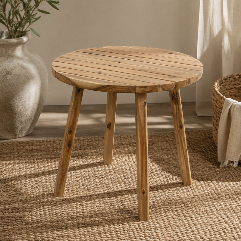 D32x30" Round Dining Table, Solid Wood
