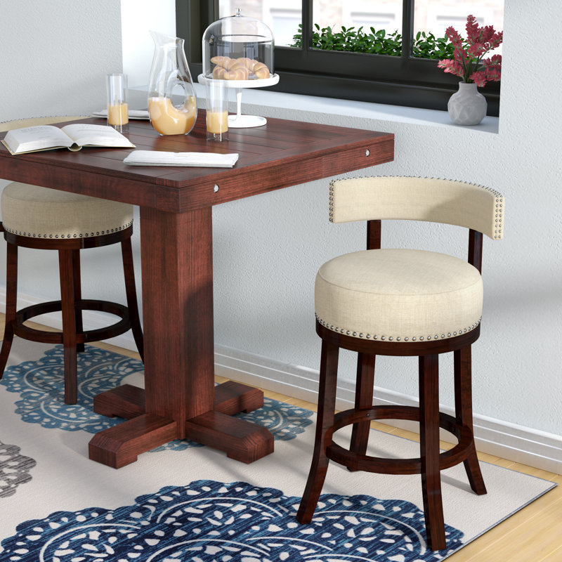 Norden Swivel Bar & Counter Stool, Beige, Counter Stool (25" Seat Height)