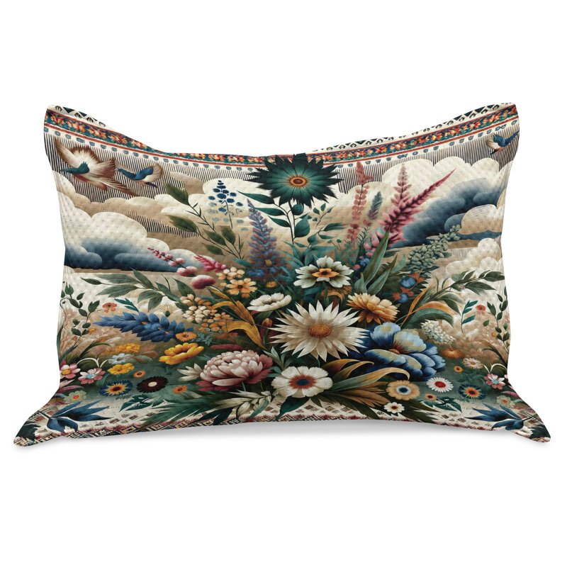Housse de couette Ambesonne Floral Eucalyptus Western Bloom, H 20 po x l 30 po