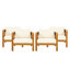 Fauteuil club d'extérieur en bois d'acacia-224665563