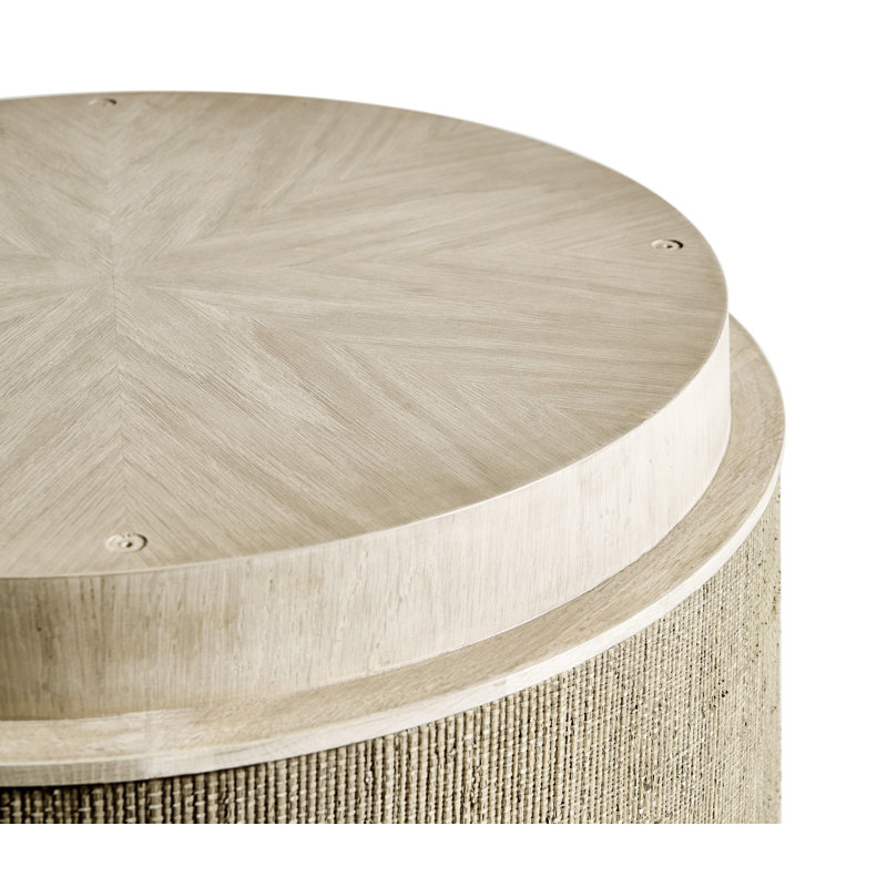 Water Round Solid Oak Dining Table