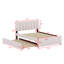 Lit plateforme tapissier avec lit gigogne-144016038