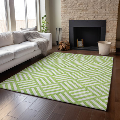 Premium Machine Washable Cerrito Lime Rug