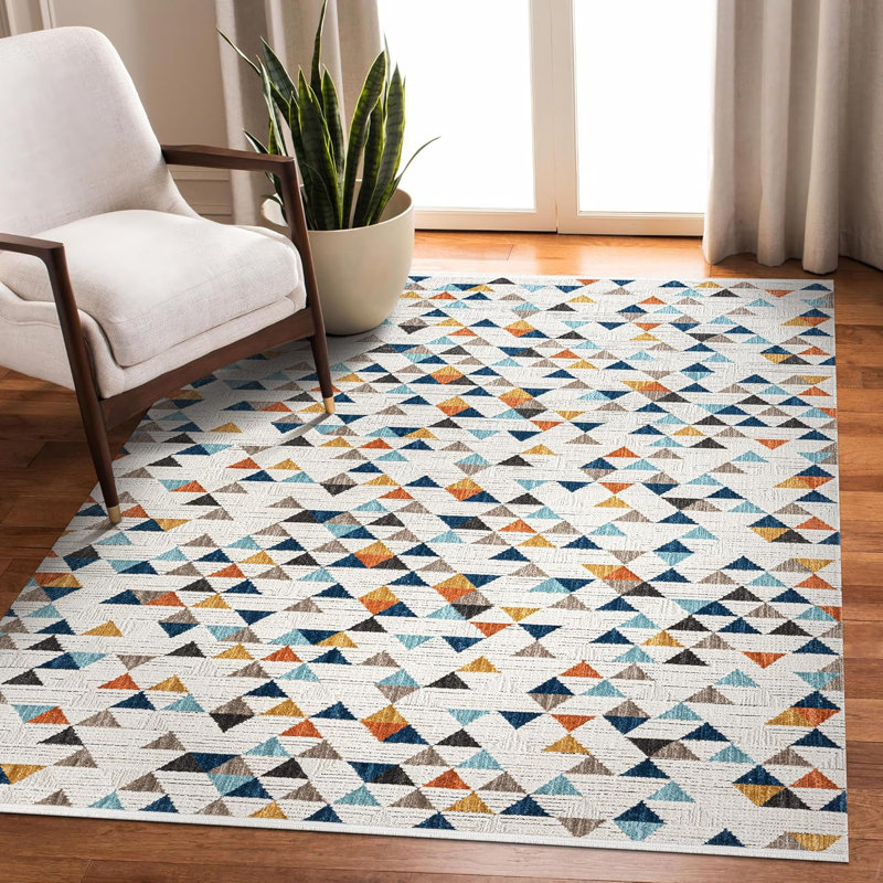 Ultra Soft Area Rugs Low Pile Rug Bedroom Carpet Non Slip Floor Mat Indoor Hallway Carpets HLOO3, Rectangle 120 x 180 cm