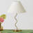 Squiggle 22" LED Table Lamp with Twisting Base and Ivory Empire Shade-98278478