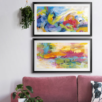 " Racing Forms " 2 - Pieces Painting Print