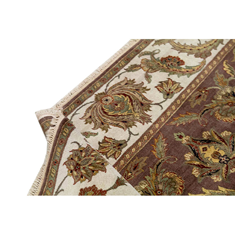 Trinity Hand-Knotted High-Quality Brown and Ivory Area Rug