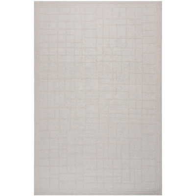 Jekiah Hand-Tufted Geometric Wool Rug