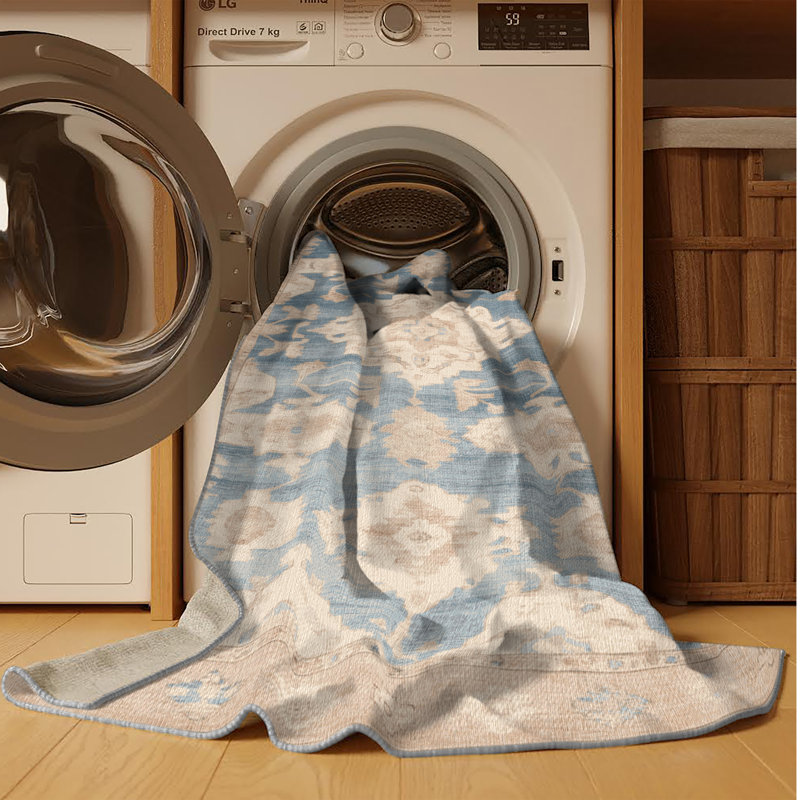 Tapis gris lavable à la machine