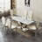 70" Rectangle Faux Marble Dining Table-1723897998-1723898097