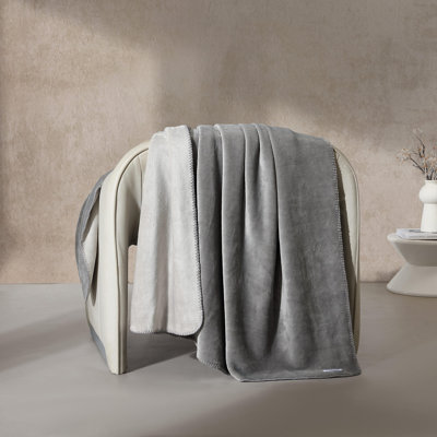 Calvin Klein Modern Reversible Lush Solid Blanket
