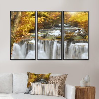 " Autumn Huai Mae Kamin Waterfall " 3 - Pieces