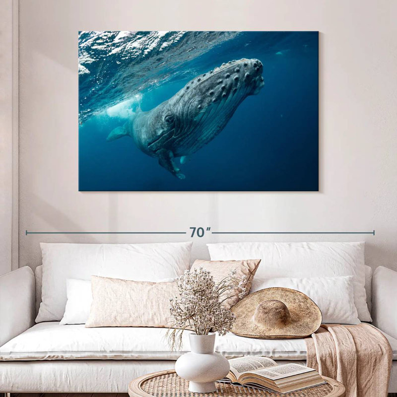 Whale Near Surface, 32" H x 48" W