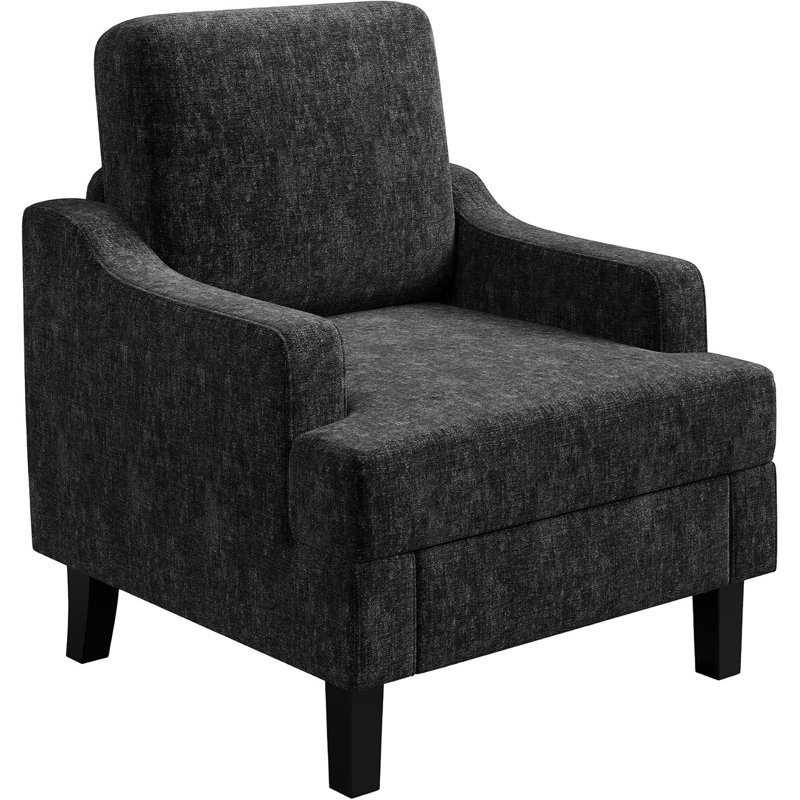 Fauteuil Chenille, Black Chenille, 2