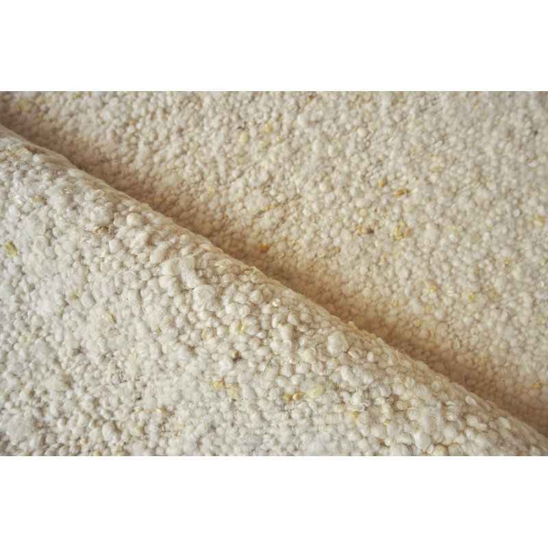 Tocayo Wool Geometric Area Rug in Ivory, Rectangle 12' x 15'