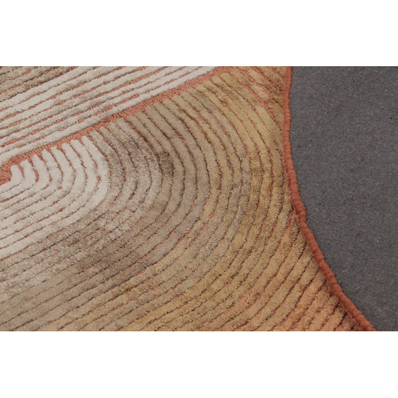 Modern Handmade Silk Area Rug