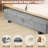 Under Bed Storage With Wheels 2 Pack， Lids Rolling And Handles