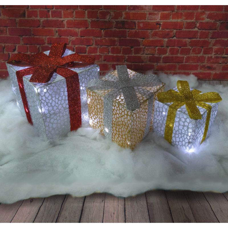 Coffrets cadeaux 3D avec des paillettes tissées