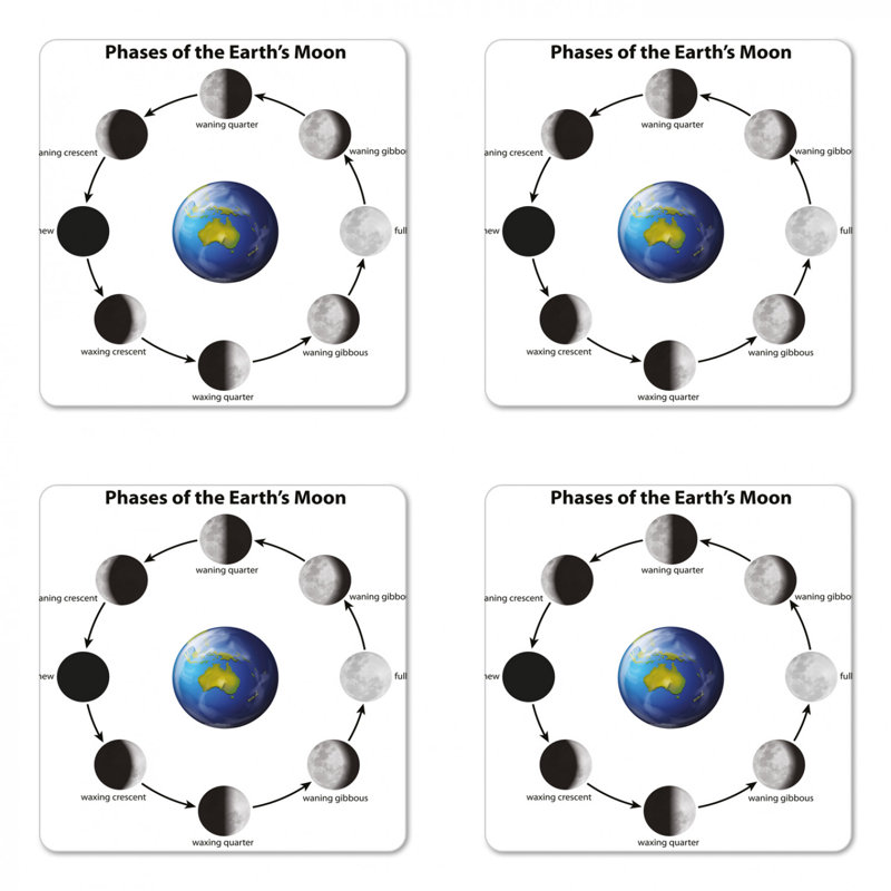 Square 4 Piece Coaster Set