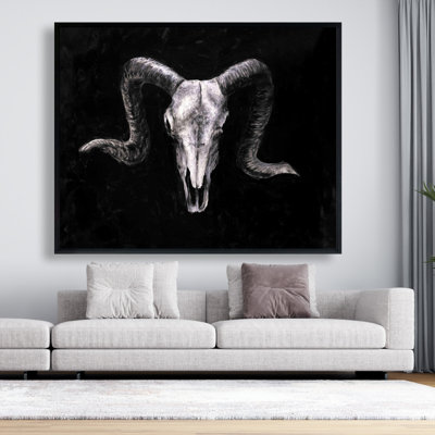 «Ram Skull Grunge Style» sur toile