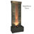 Rippled Slate Copper/Natural Outdoor Water Fountain with Light