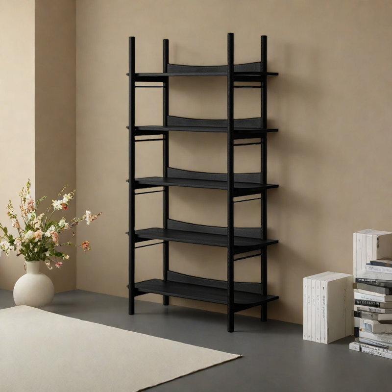 Bibliothèque américaine à plusieurs niveaux, (5 tablettes) H 39,37 po x l 59,06 po x P 15,75 po