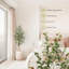 Olive artificielle en pot blanc - plante de plancher de 7 pi de hauteur avec 2 troncs en bois naturel pour le salon, la maison ou le bureau