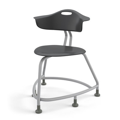 Chaise 360 avec dossier, glissières
