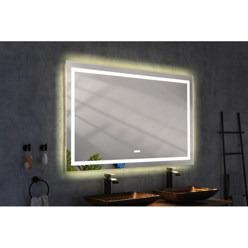 Miroir de salle de bain DEL, 36 po x 60 po