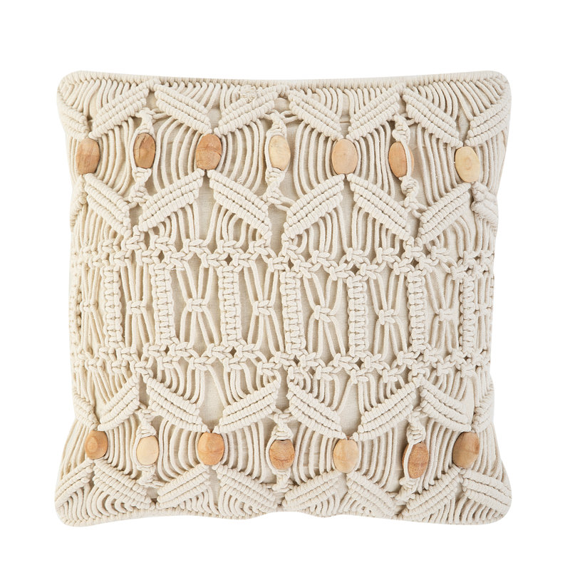 Sakura Geometric Square Cushion