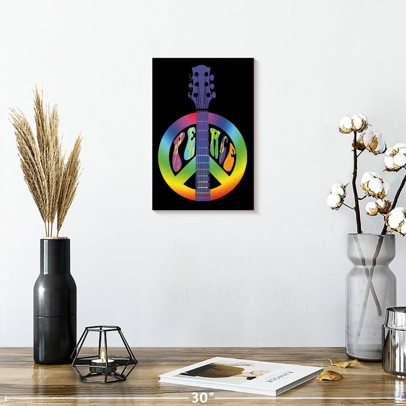 Khadjiah Peace Guitar, 12" H x 8" W