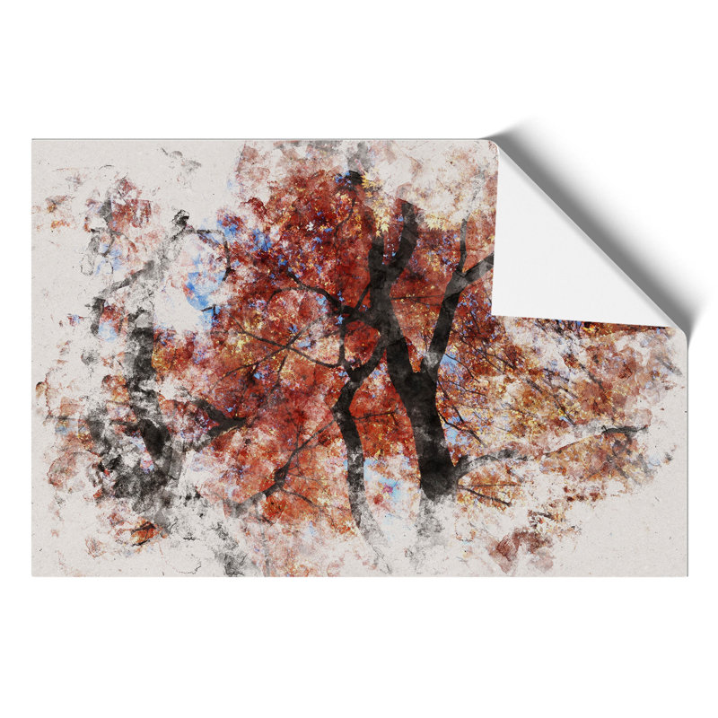 Maple Tree Watercolour - Frameless Print, 59cm H x 84cm W x 0.1cm D