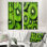 Ensemble de 2 décorations murales en métal Emerald Ensemble Kiwi
