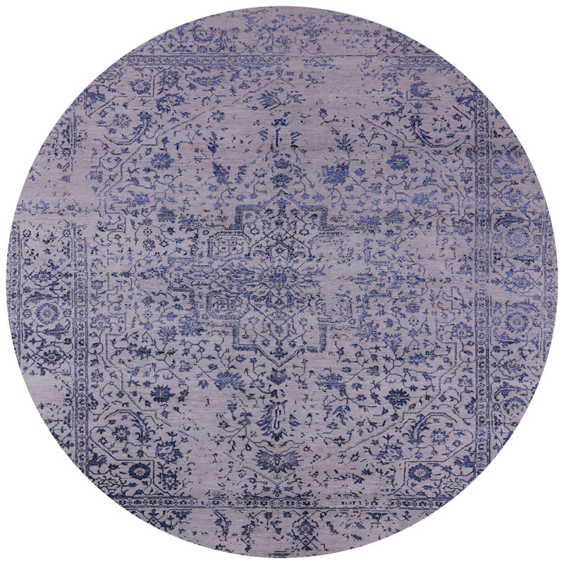 Tapis oriental mauve Hulse, Rond 3 pi