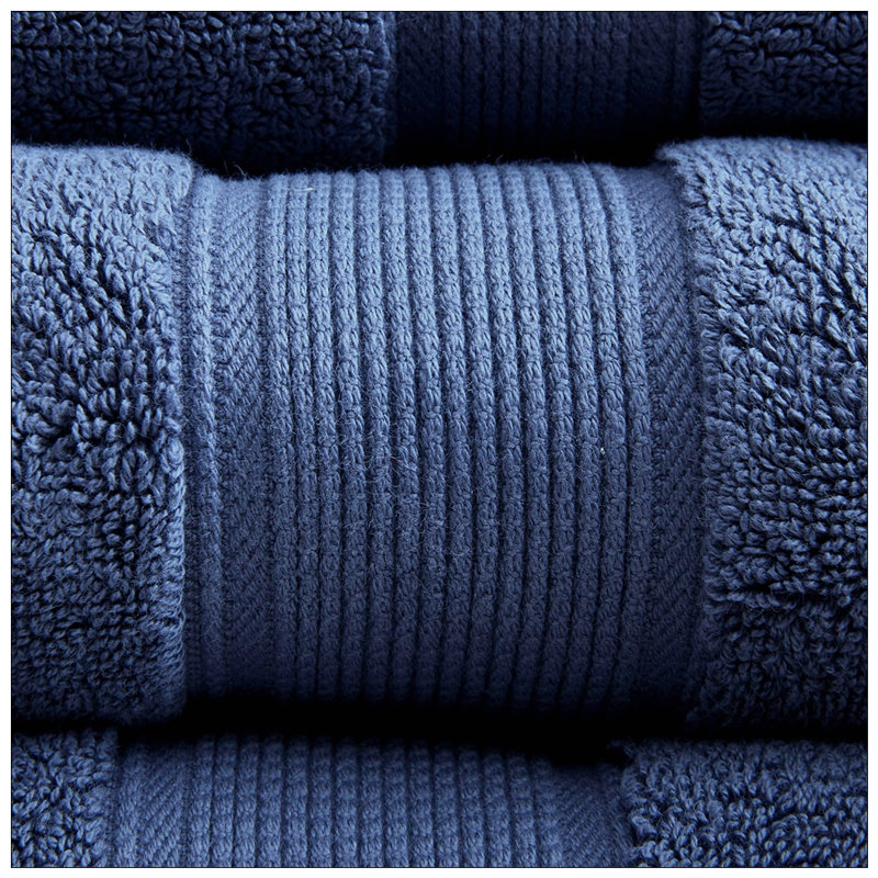 100% Cotton Super Plush Mulit-Size Set, Dark Blue