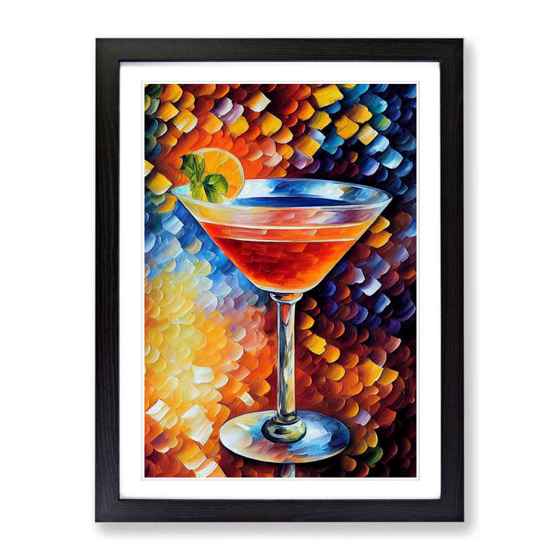 Cocktail Ed Vol.2 Framed Print, 34cm H x 25cm W, Oak Framed